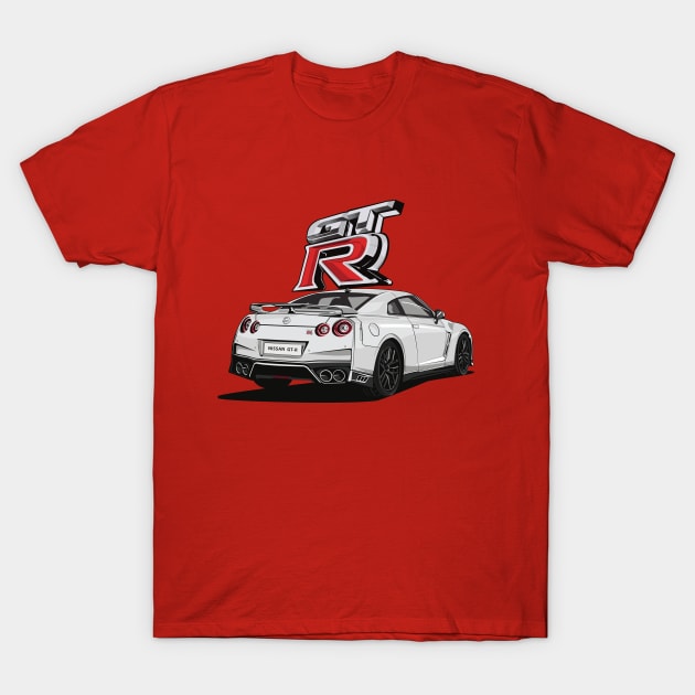 White GT-R T-Shirt by aimey